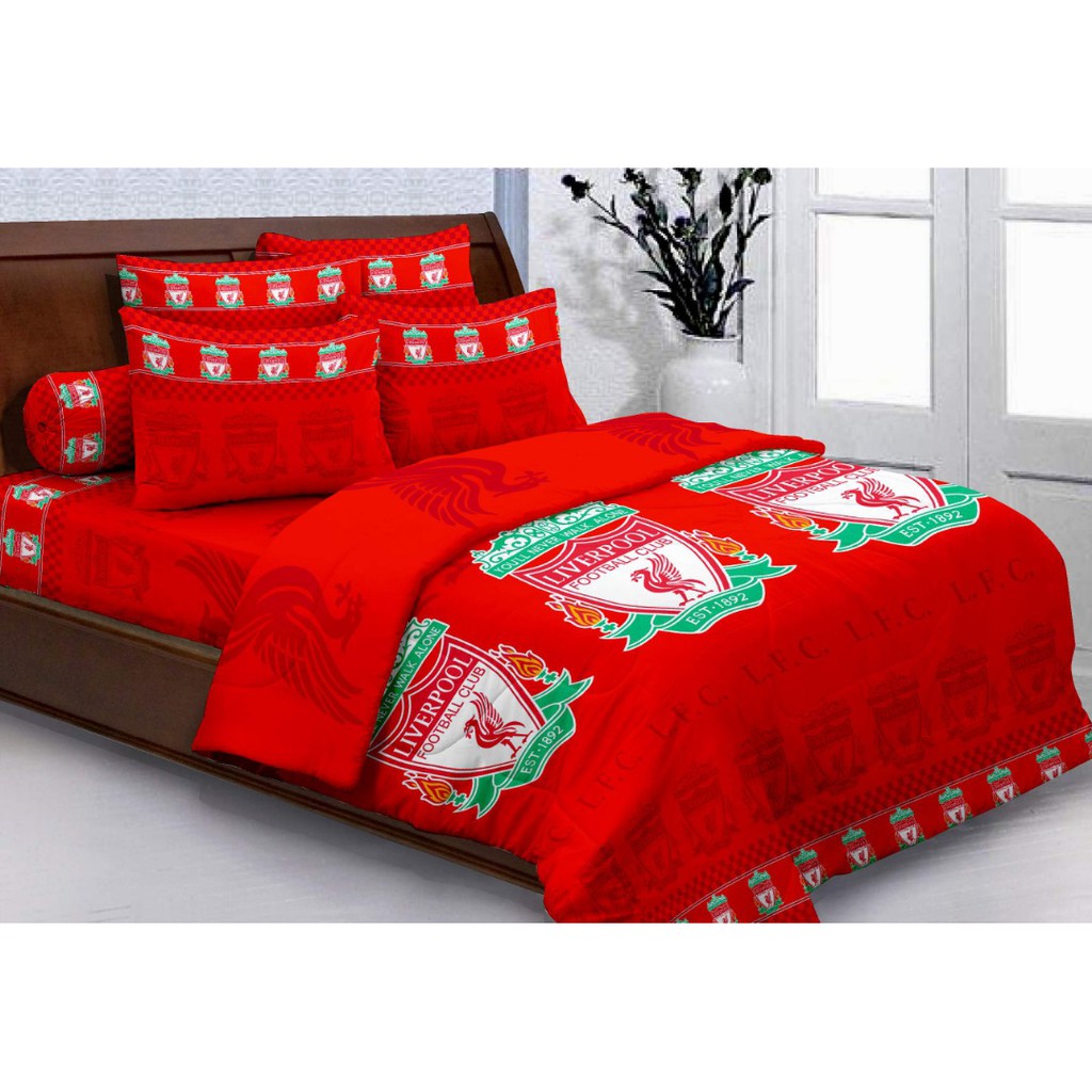 Bedsheet Comforter Set Queen Liverpool Shopee Malaysia