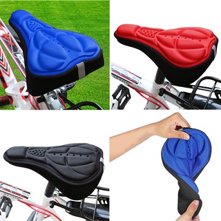 CICLISMO Bicicletta Mountain Bike 3D in Silicone Gel Pad Del Sedile Sella Cover Soft Cush ZC 