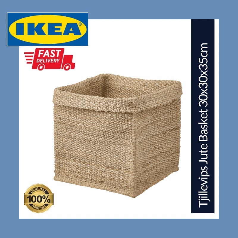 IKEA Tjillevips Jute Basket Fit With Kallax Shelving Unit Shopee Malaysia
