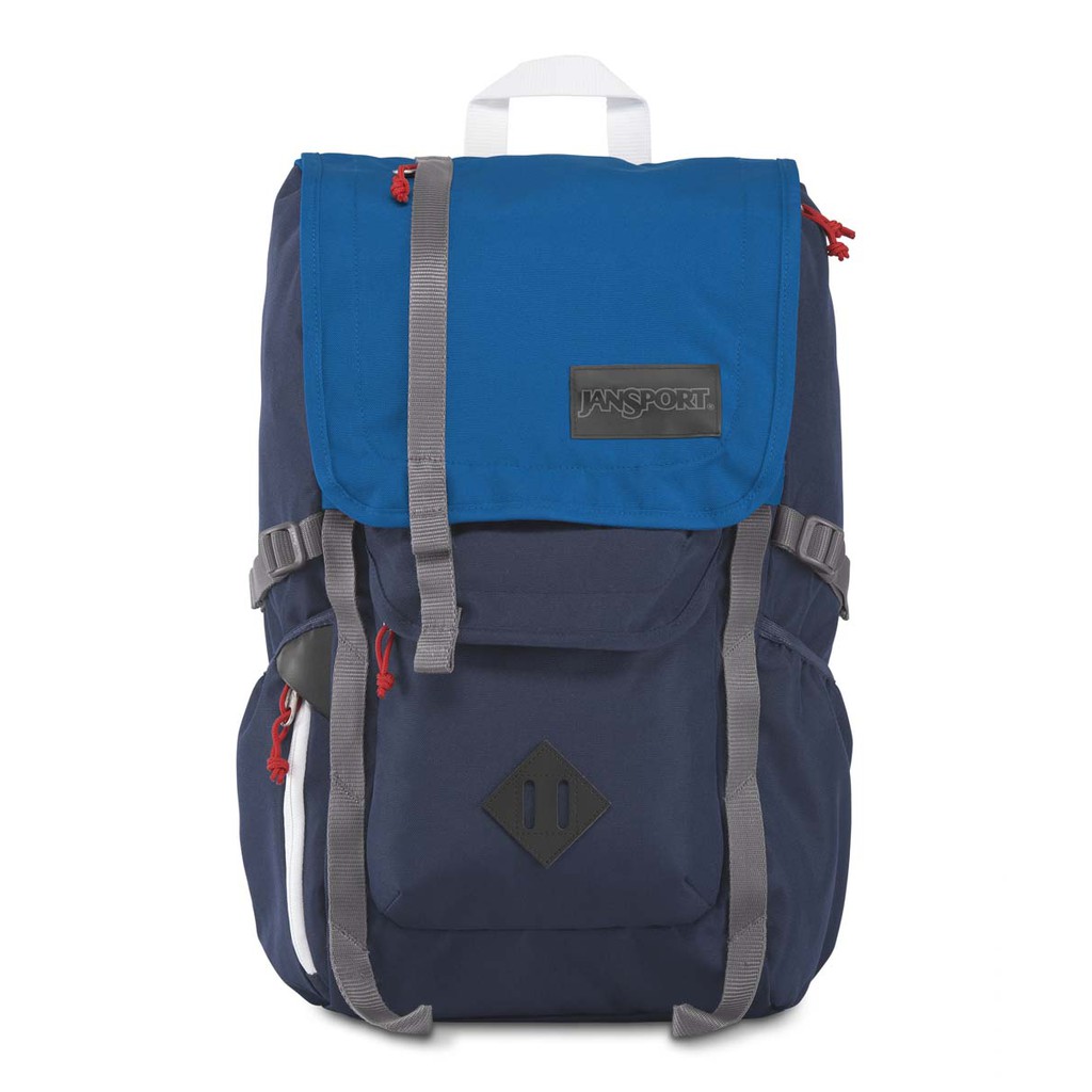 red white and blue jansport backpack