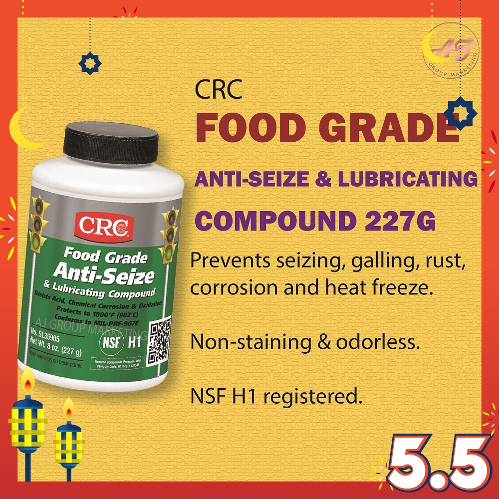 CRC Food Grade AntiSeize & Lubricating Compound (227g) [SL35905