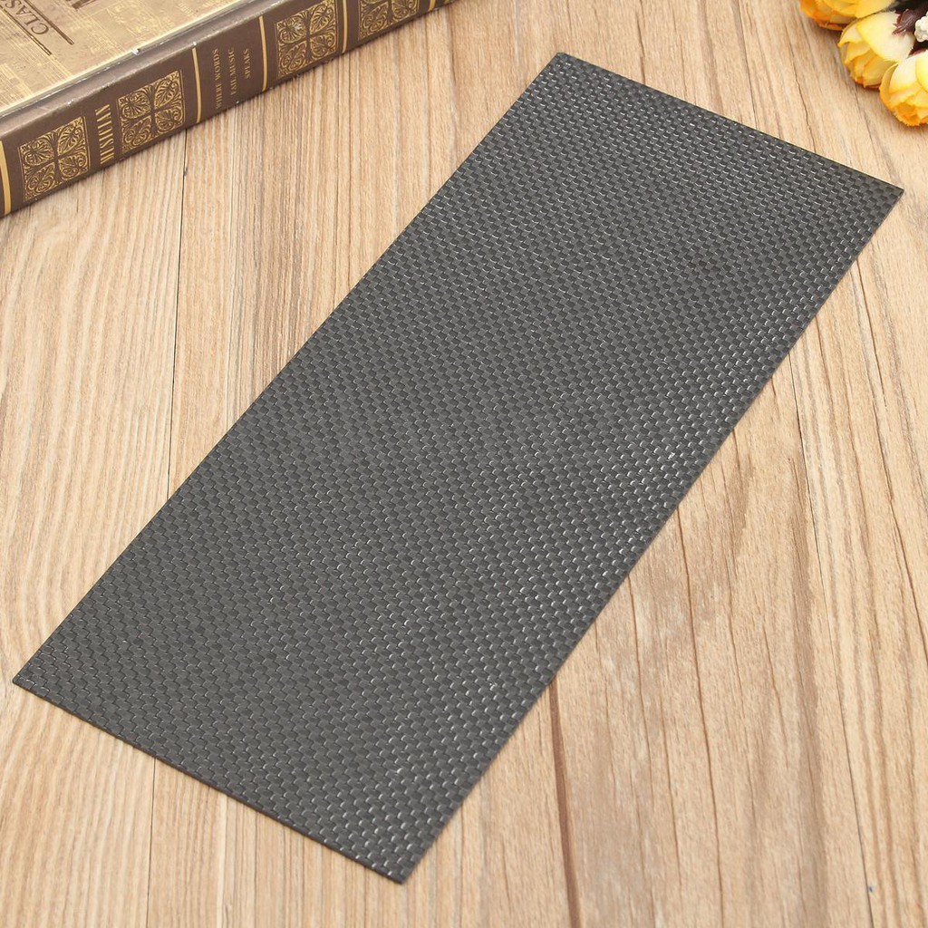 Black 100*250*1mm 100/% Carbon Fiber Plate Panel Sheet 3K Weave Glossy Plain