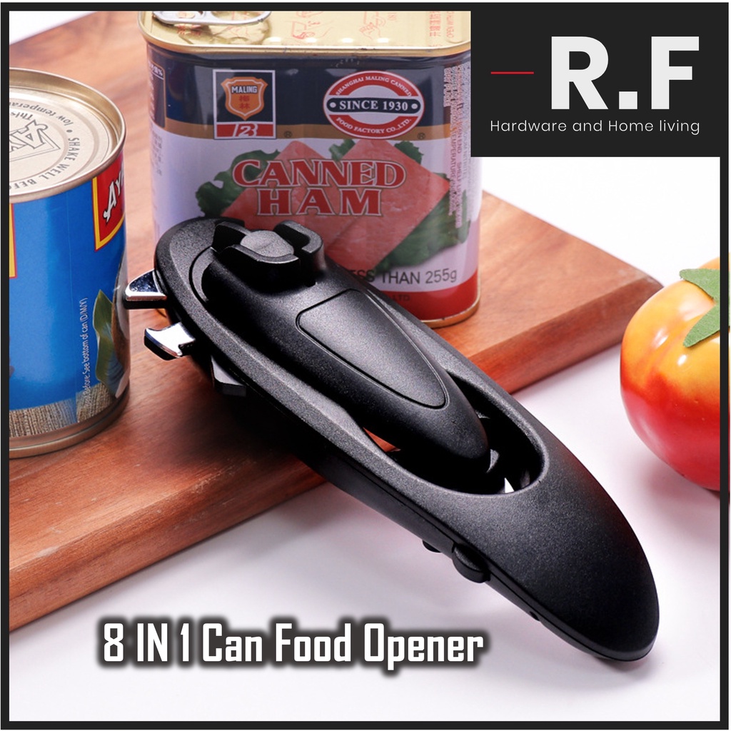 8 IN 1 Can Opener Pembuka Tin Botol Multifunction Tin Canned Food Opener Tools Kitchen Accessories Tools 八合一开罐器多功能开罐头器