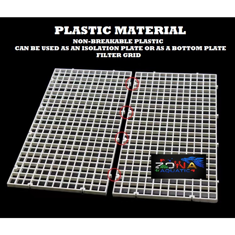 READY STOCK | Fish ISOLATION BOARD | IKAN PAPAN PENGASINGAN | AQUARIUM FISH TANK | DIY FISH GRID PLATE | 鱼缸网格隔离板底滤板