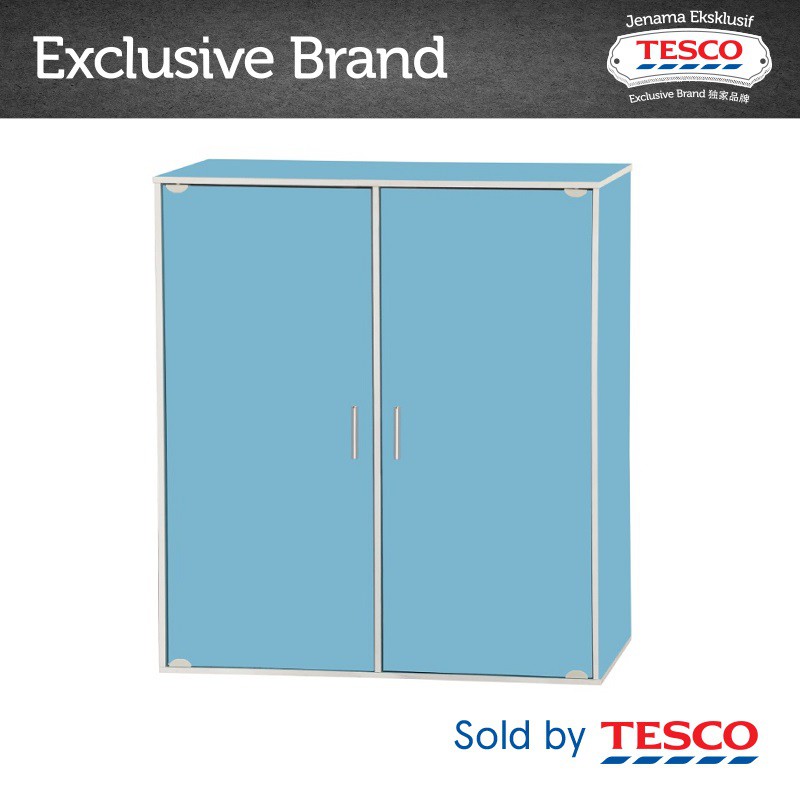 Tesco Junior 2 Door Wardrobe Blue Shopee Malaysia