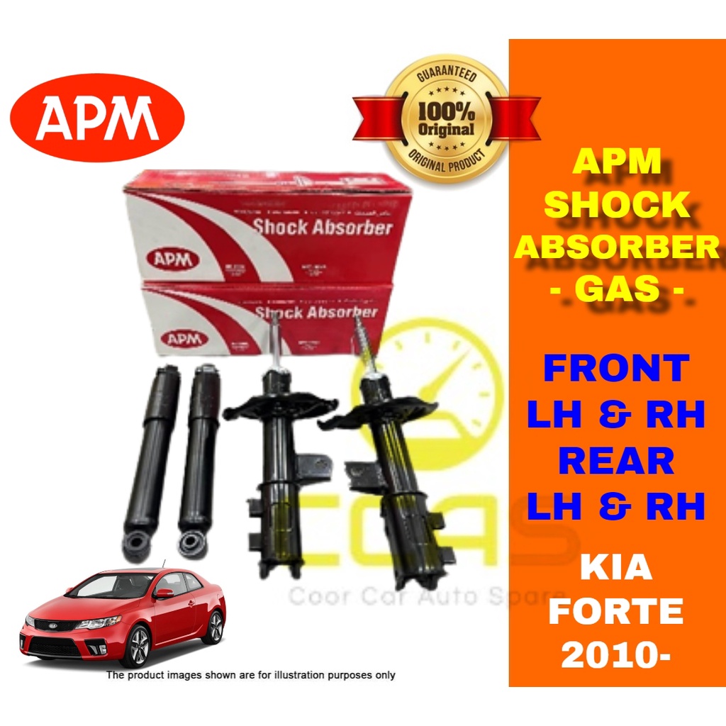 ORIGINAL APM KIA FORTE 2010 FRONT REAR SHOCK ABSORBER ( GAS ) LEFT