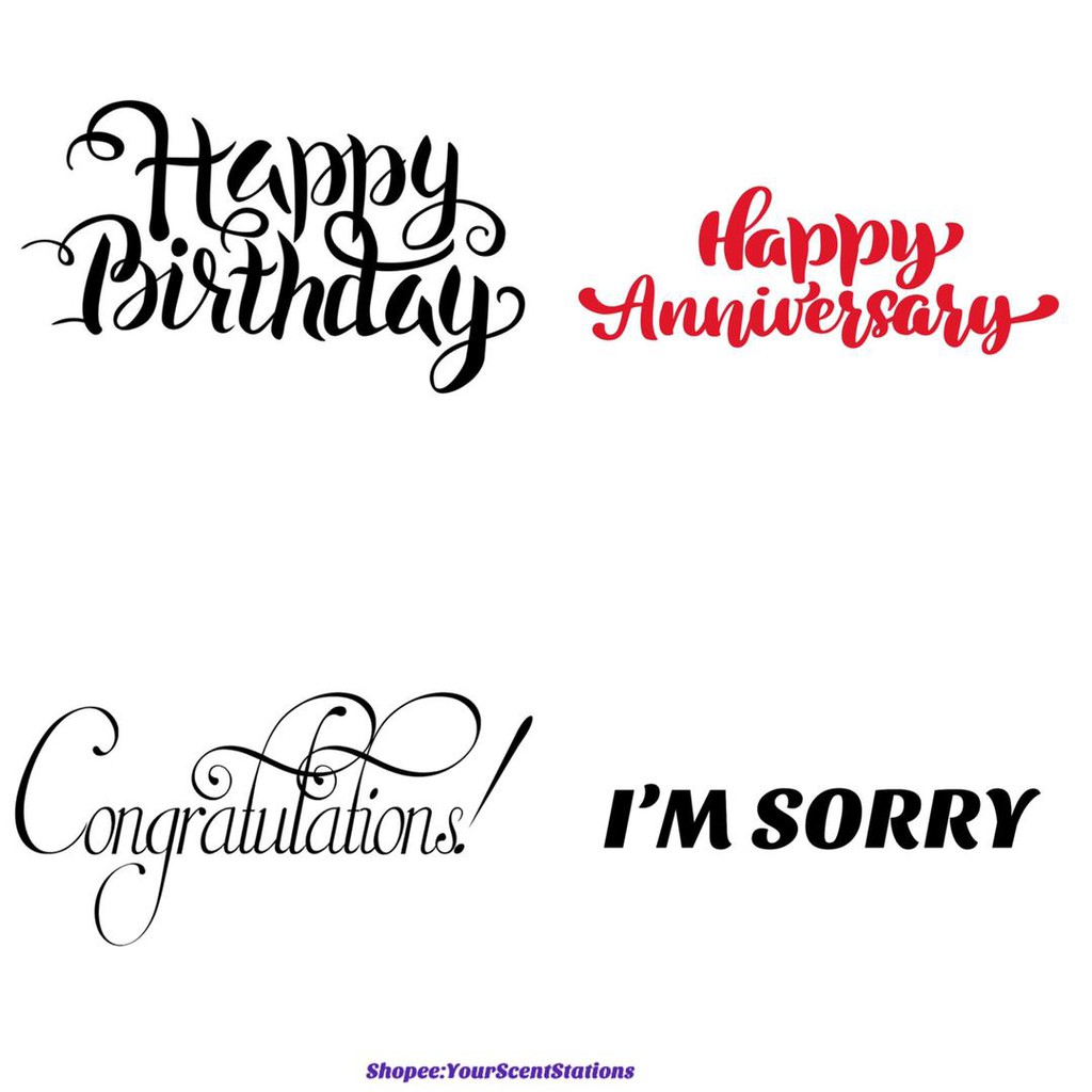 ATTACH WISH NOTE | HAPPY BIRTHDAY | IM SORRY | GOOD LUCK | New Born | Anniversary | Daily Surprise | Appreciation