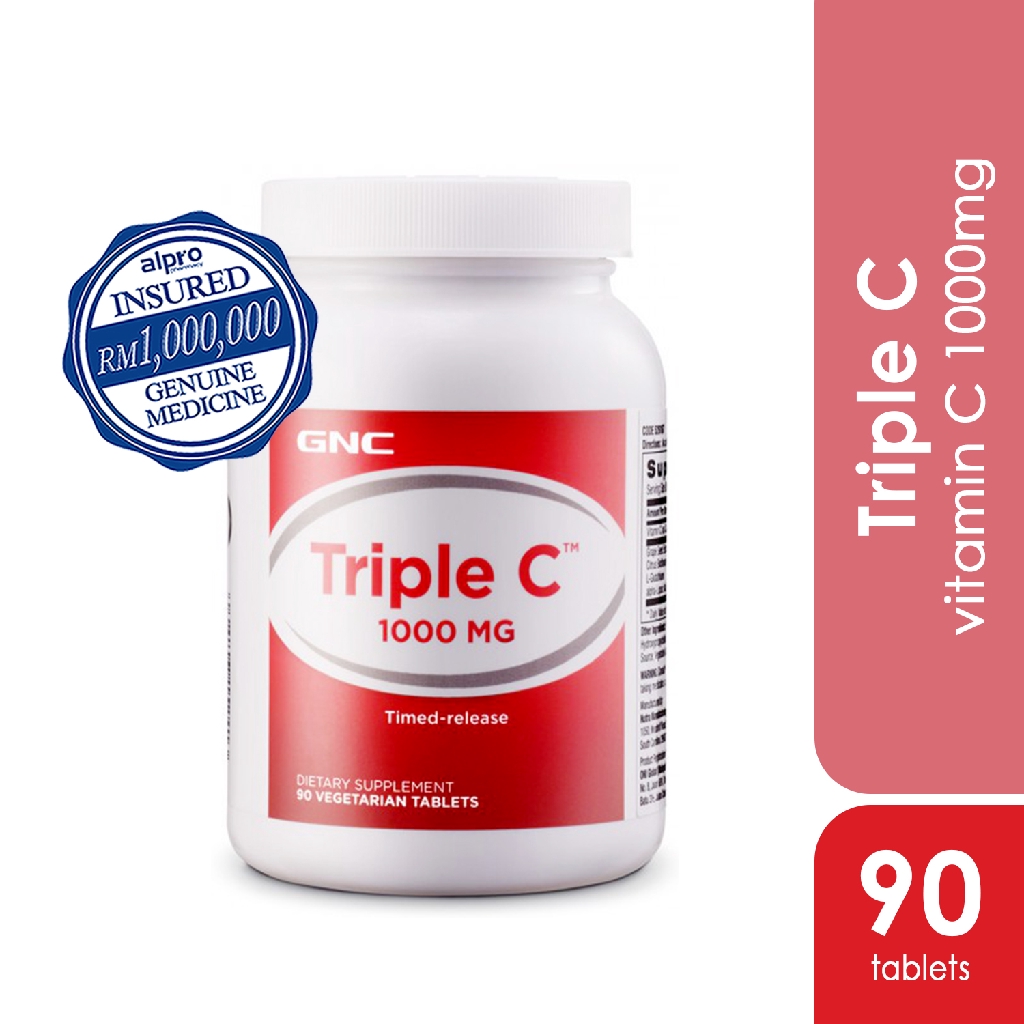 Gnc Triple C Vitamin C 1000mg 90s Shopee Malaysia