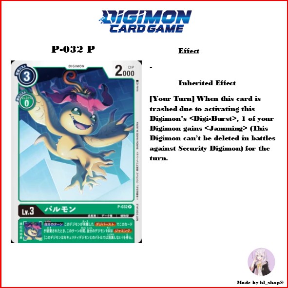 Digimon Card Game P 032 P Palmon Shopee Malaysia