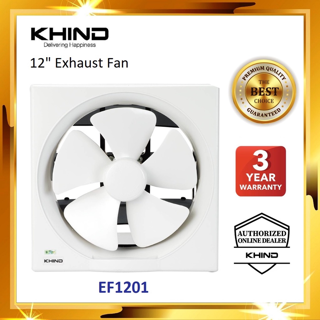 Khind Exhaust Fan 12" EF1201 white Shopee Malaysia