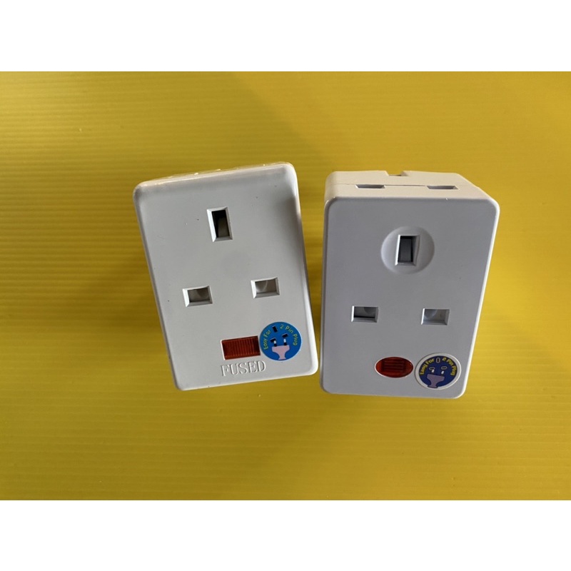 SIRIM 3 Way Multiple Adapter 3 pin switch plug LED Neon Shopee Malaysia