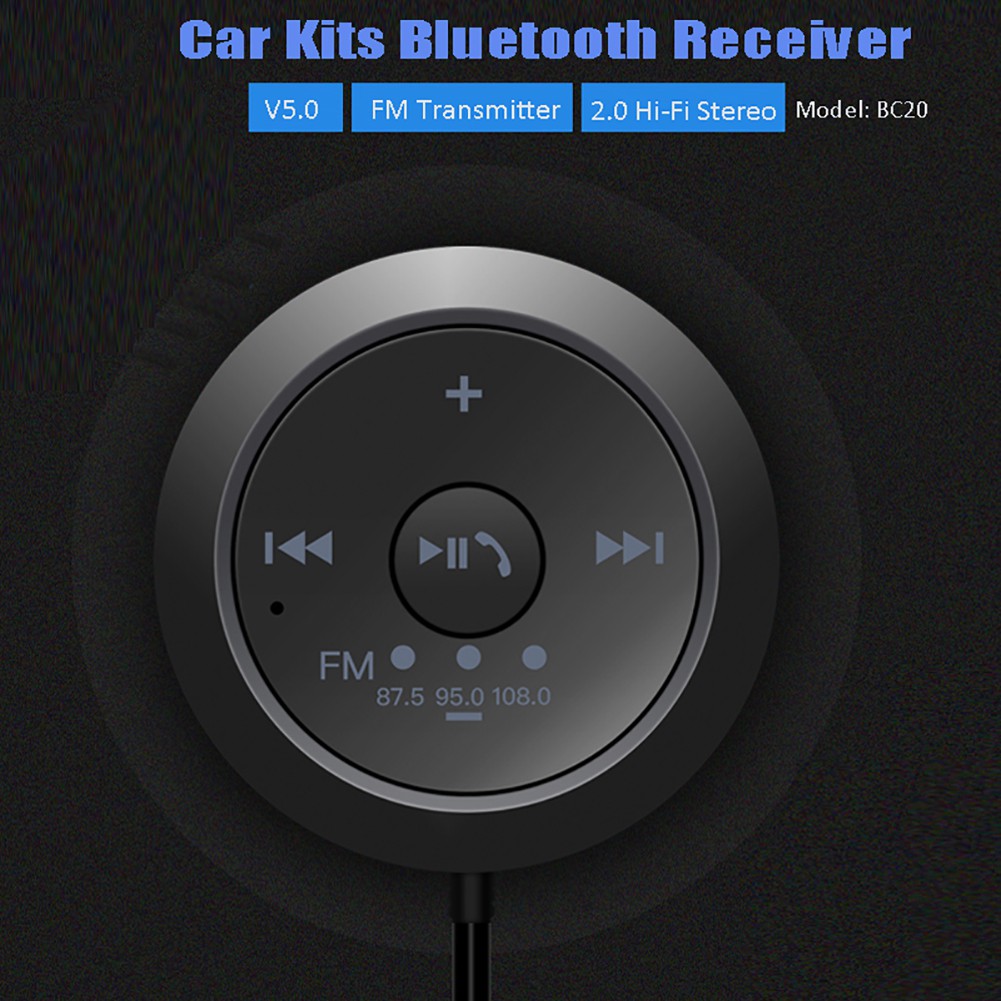 Zion Portable Wireless Car Bluetooth Audio Receiver 3 5mm Jack Usb
