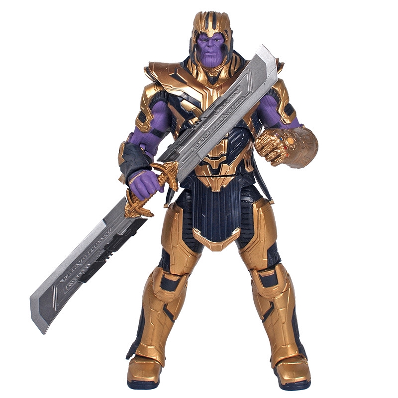 Chida China Mobile 8 Inch Movable Thanos Helmets Armor Unlimited Gloves Genuine Marvel Avengers 4 Doll Toys Shopee Malaysia - thanos helmet roblox