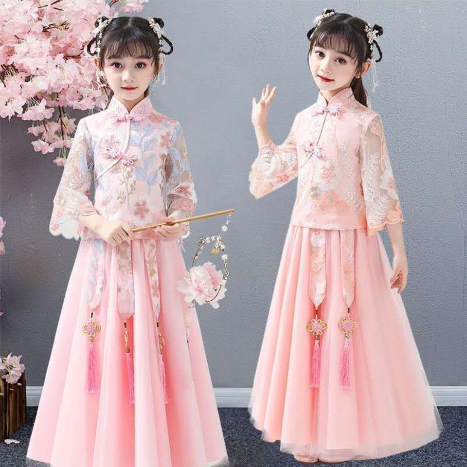 Pakaian Han Budak Perempuan Pakaian Cina Pakaian Pelajar Sekolah Rendah Skirt Dewi Pakaian Masa Dahulu Kanak Kanak Kanak Kanak Pakaian Puteri Pakaian Pakaian Musim Panas Cheongsam Set Shopee Malaysia