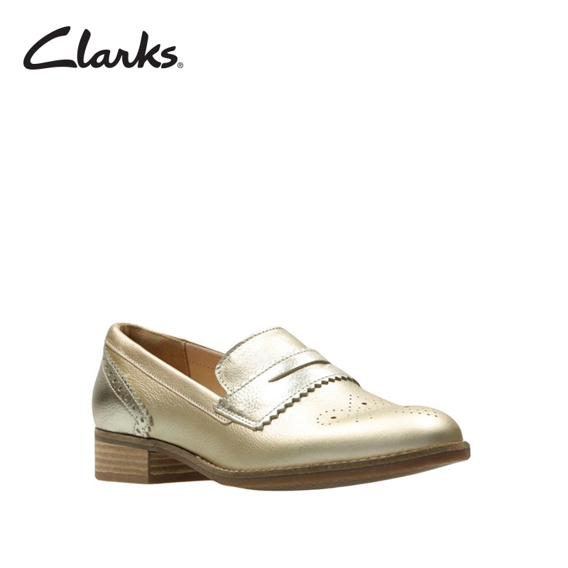 clarks champagne shoes