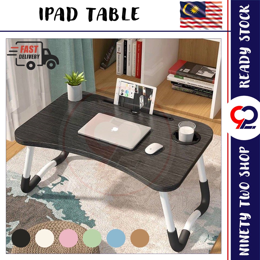 Foldable Anti-slip Laptop Study Table Drawer Notebook Multipurpose ...