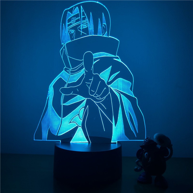 3d Led Night Light Naruto Sasuke Itachi Action Figure 7 Colors Touch Optical Illusion Table Lamp Home Decoration Model Shopee Malaysia - roblox night light color changing 3d illusion led lamp for home