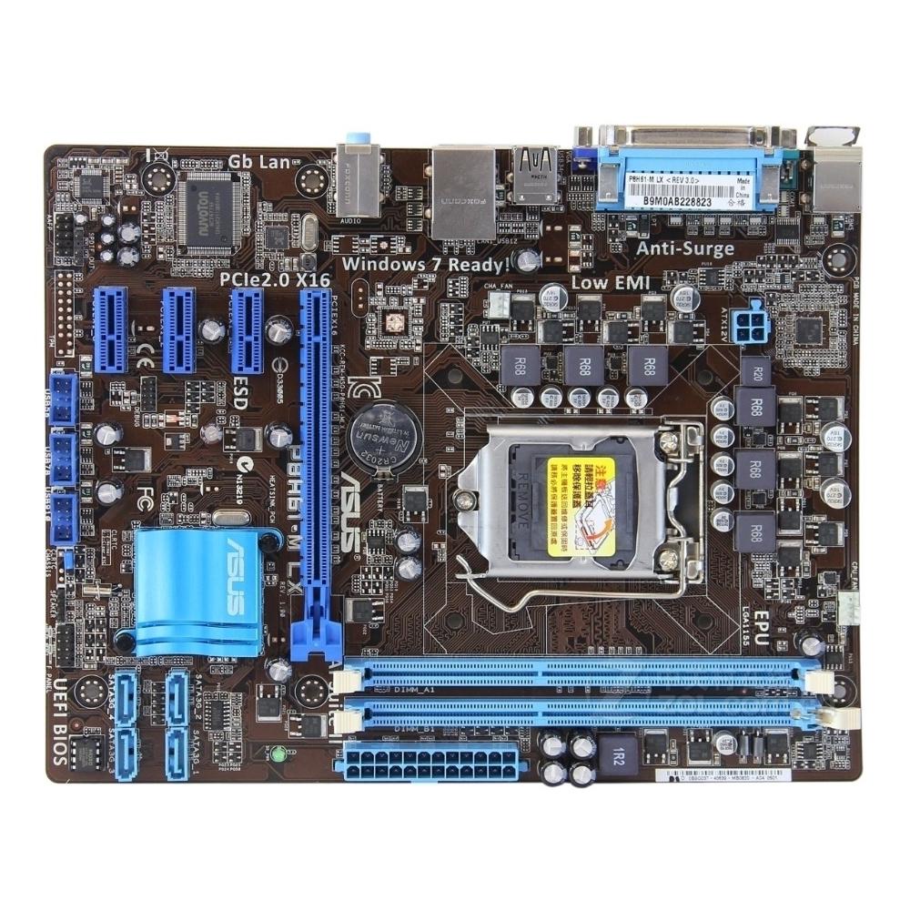 Asus P8h61 M Lx Motherboard Ddr3 Lga 1155 Ddr3 Usb20 H61 Desktop