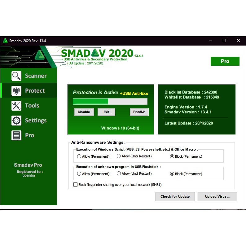 Key Smadav Antivirus 2021 Pro Premium Genuine License Official Download Custom Id Random Id Multiple Pc Shopee Malaysia