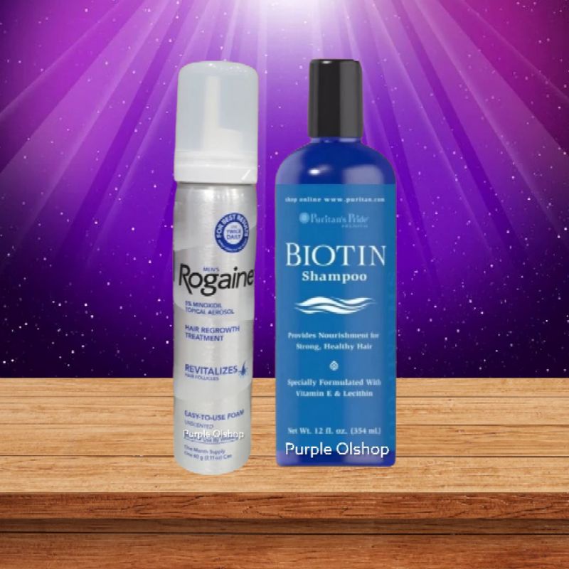 Hair Growth Package - Rogaine Foam & Puritan Shampoo Shopee Malaysia