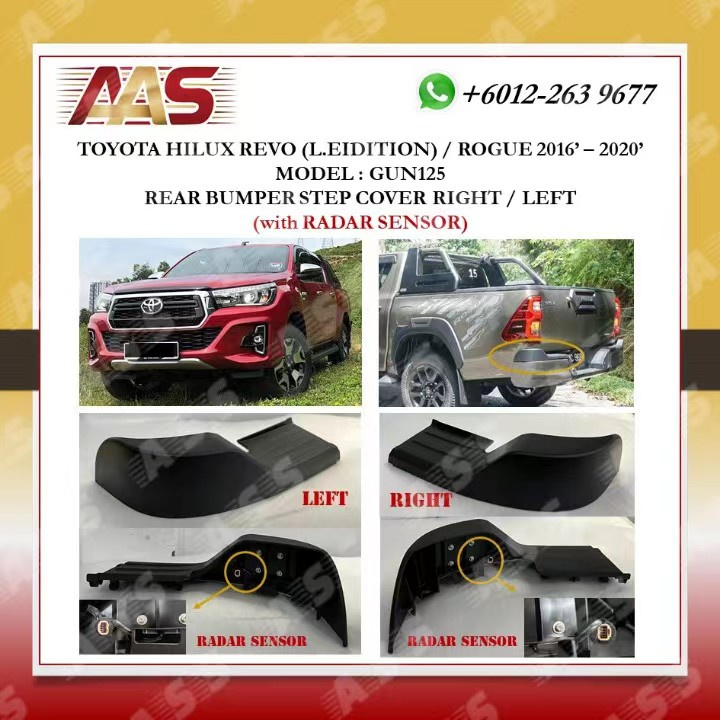 TOYOTA HILUX REVO (L.EDITION) / ROGUE 2016'-2020' GUN125 REAR BUMPER ...