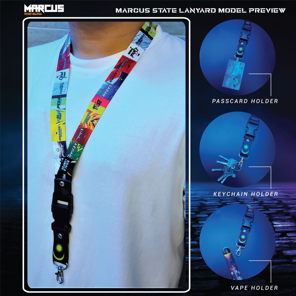 LANYARD MALAYSIA (Full Length 60cm x 2.5cm) | Shopee Malaysia