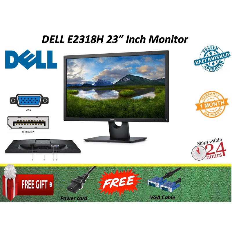 USED Dell E2318H 23" Full HD 1080p LED Widescreen Monitor Shopee Malaysia