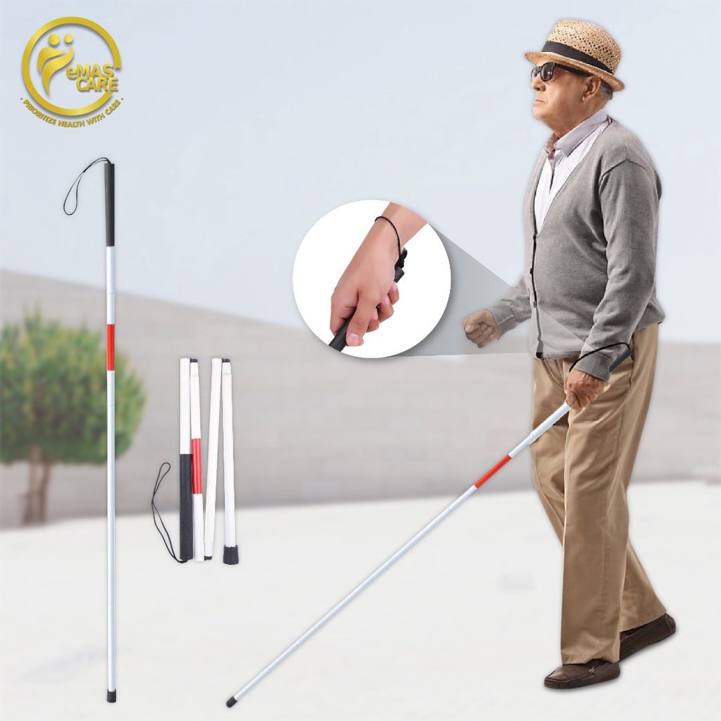 OKU Tongkat Orang Buta 1Pcs Visually Impaired Crutch Cane Blind Walking ...