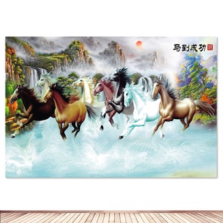 Canvas HD Prints Home 1 Pieces Hiasan Haiwan Lukisan Dinding Kuda 