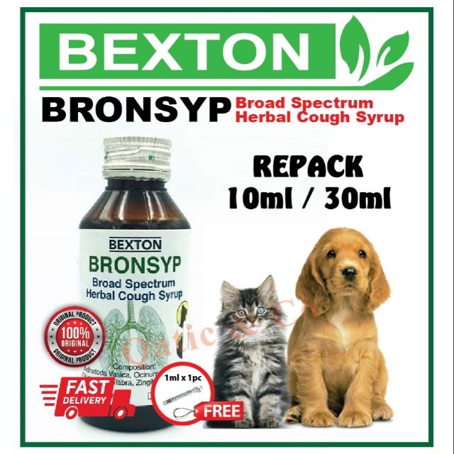 🔶HOT SELLER BEXTON BRONSYP🔶 Ubat Batuk Selsema Kucing u0026 Anjing 