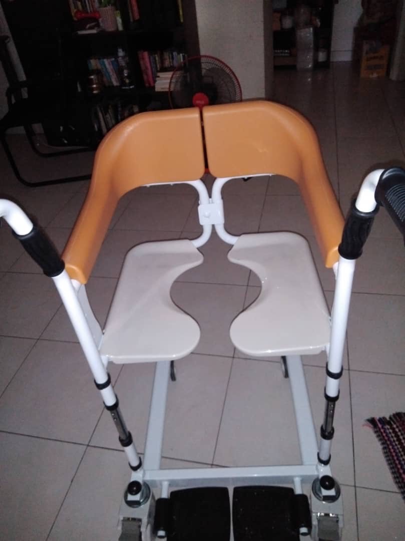 Shifting Commode Wheelchair Moving Transfer Chair Bath Shower Mobile