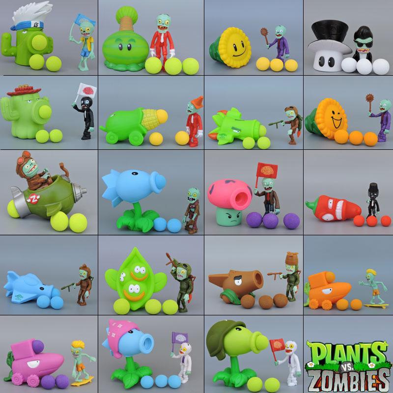 20 Style Pvz Plants Vs Zombies Peashooter Pvc Action Figure Model - makoto plantas vs zombies roblox