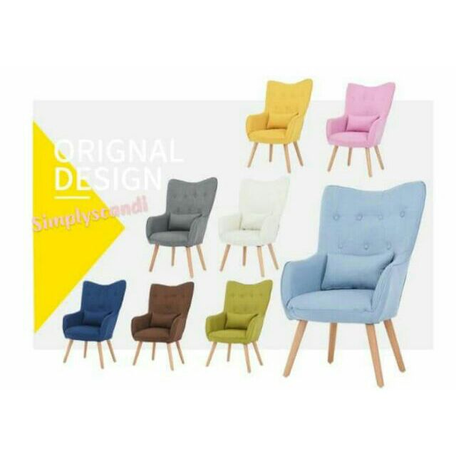 bedriegen bestrating peddelen INS IKEA NORDIC WING CHAIR | Shopee Malaysia