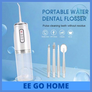 Oral Irrigator Water Floss Electric Tooth Cleaning Healthy Oral Care USB Recharge Portable 3 Modes Pembersih Gigi