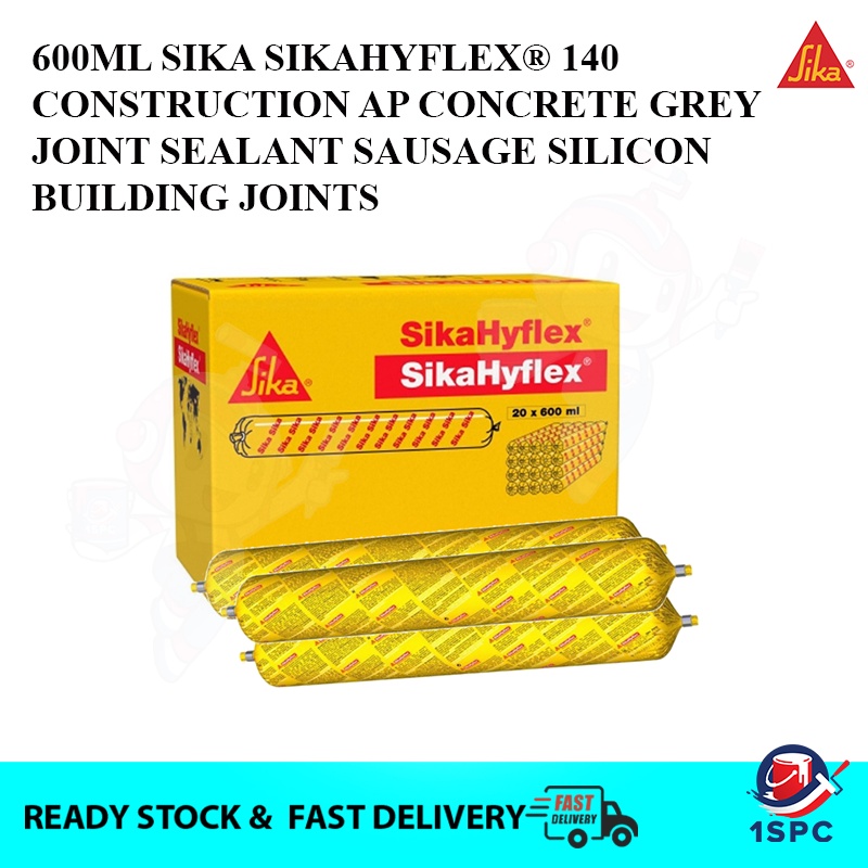 600ML SIKA Sika Hyflex Sikahyflex ® 140 Construction AP Concrete Grey Joint Sealant Sausage Silicon Building Joints