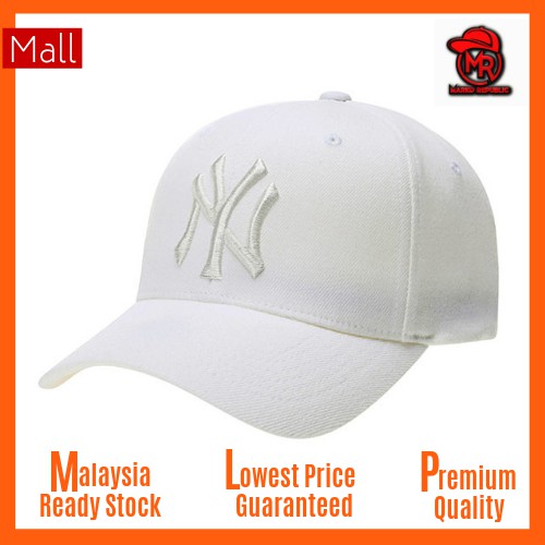 ny baseball cap white