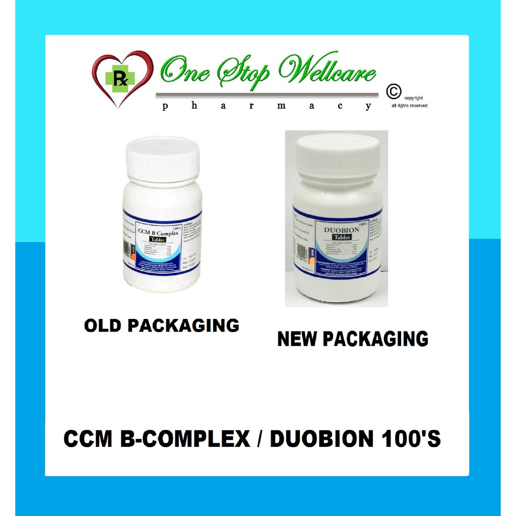 CCM VITAMIN B-COMPLEX / DUOBION 100'S / 2X100'S (EXP:06/2024) | Shopee ...