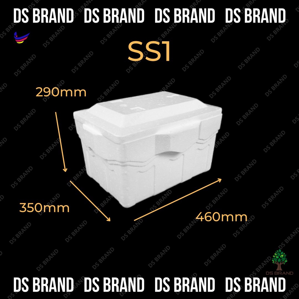 SS1. Styrofoam Ice Box / Kotak Ice / Cooler Box / Picnic Box / Foam Box