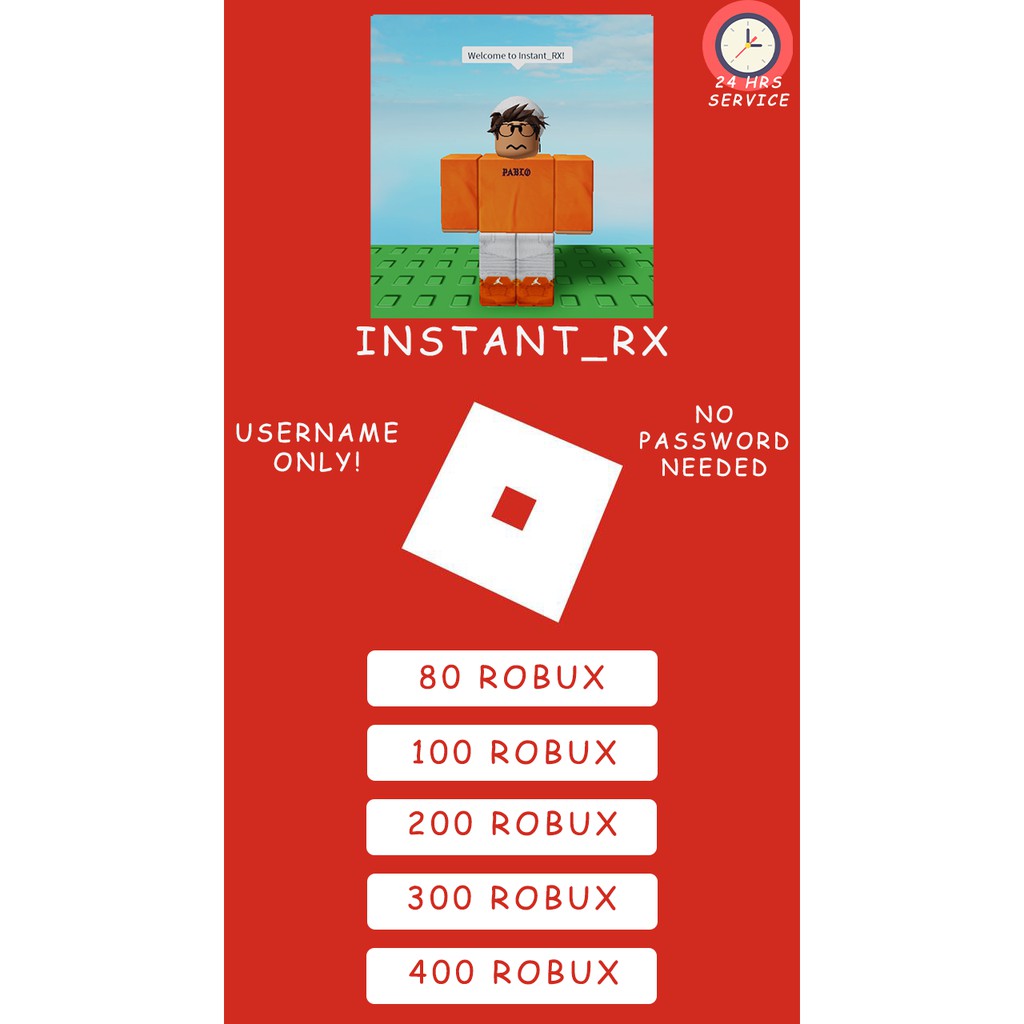 Cheapest Instant 80 400 Roblox Robux Roblox Group Payout Shopee Malaysia - 300 robux roblox