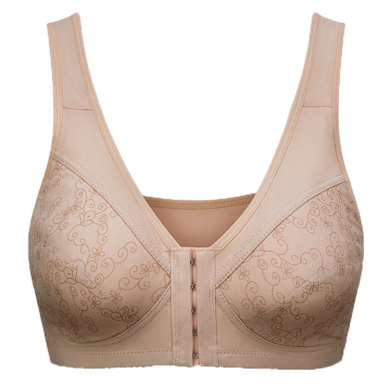 Plus Size Bra Large Full Cup Breast Brassiere Push Up Big Lingerie Front Closure Wire Free A B C D 36 38 40 42 44 Shopee Malaysia