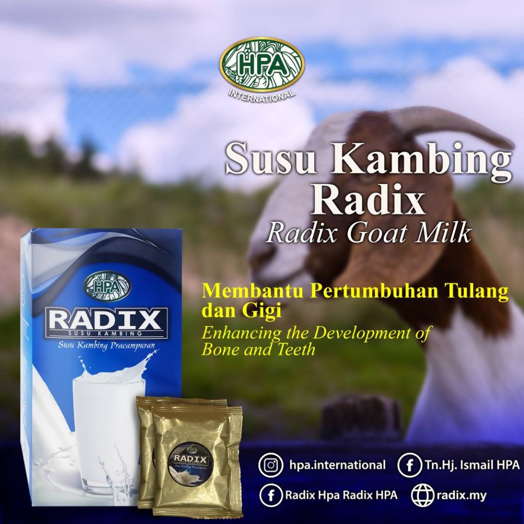 Ready Stock Merupakan Susu Yang Terbaik Selepas Susu Ibu Radix Susu Kambing Radix Goat Milk Shopee Malaysia