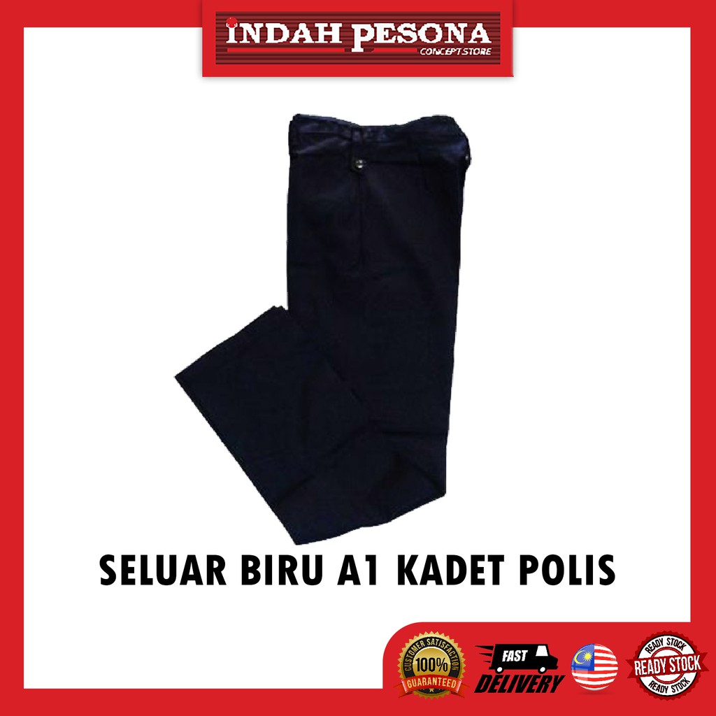 SELUAR BIRU  A1 KADET  POLIS Shopee Malaysia