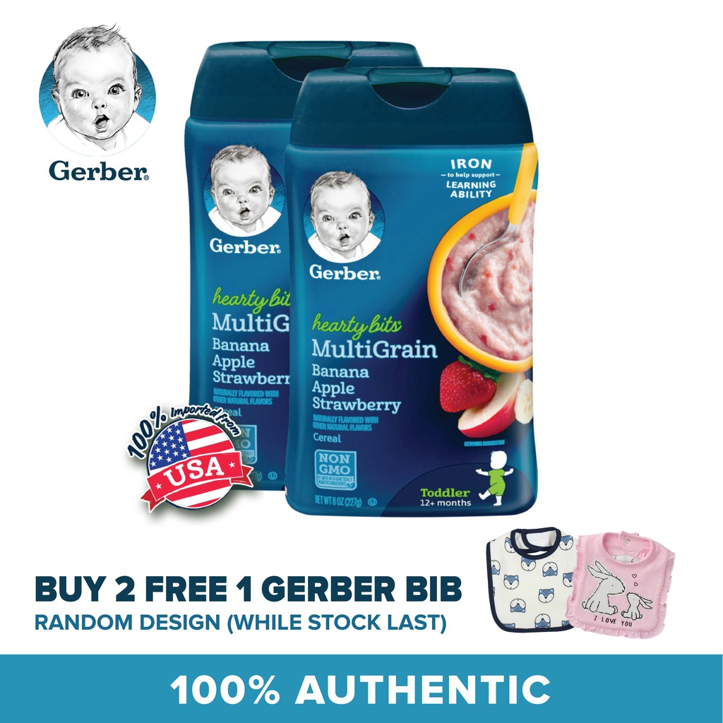 gerber multigrain banana apple strawberry