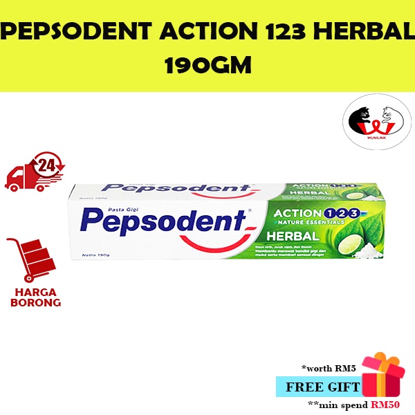 Pepsodent Action 123 Herbal Toothpaste 190g