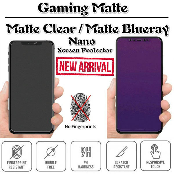 Iphone Se Xs Max Xs Xr X Se Clear Blueray Matte Screen Protector Shopee Malaysia