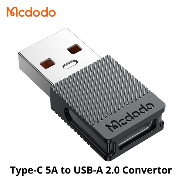 [[ HADIAH PERCUMA Mcdodo USB A To Type C OTG Adapter Type C Male To Female Data Converter 5A Fast Charging QC4.0 For La