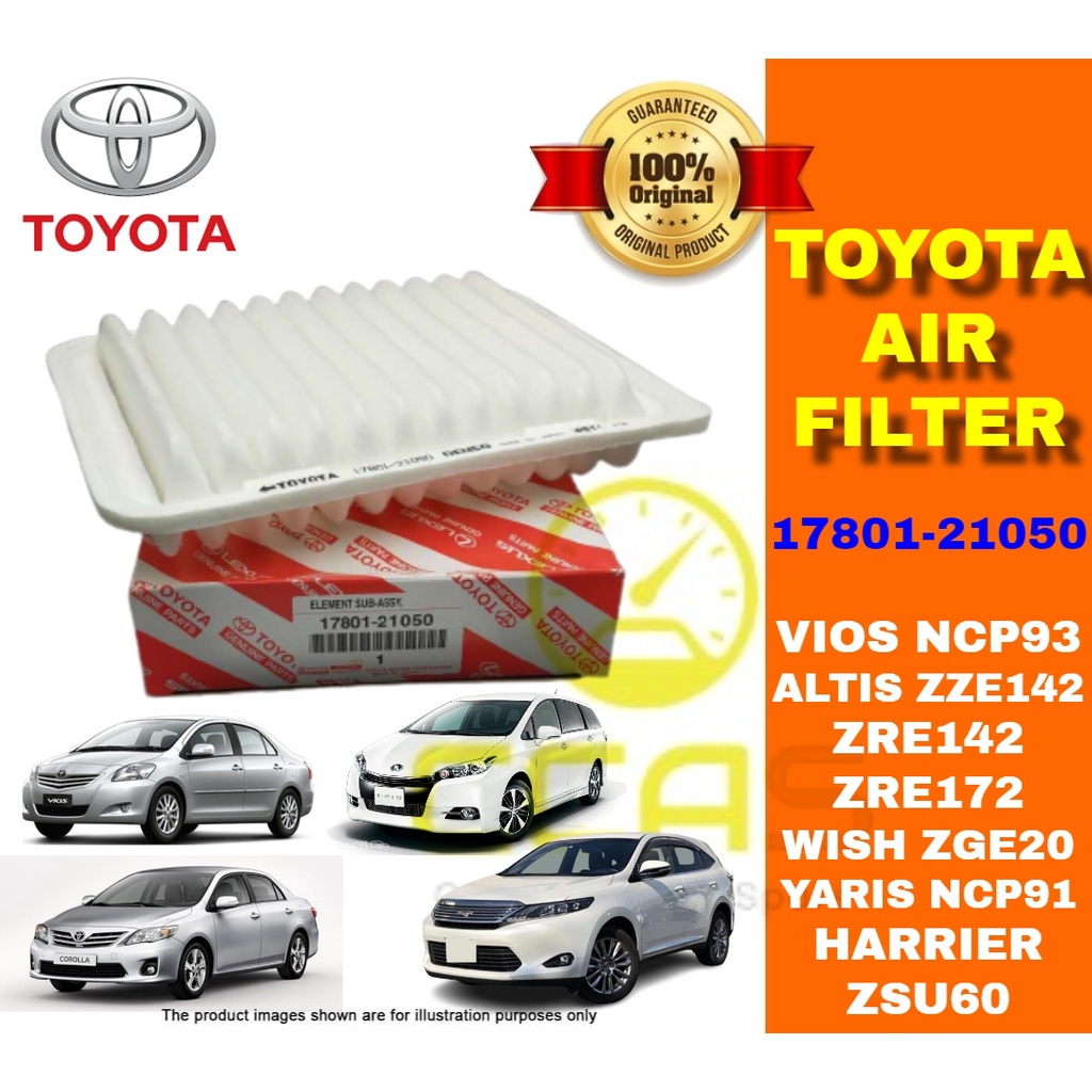 Original Toyota Air Filter VIOS NCP93 ALTIS ZZE142 ZRE142 ZRE172 WISH