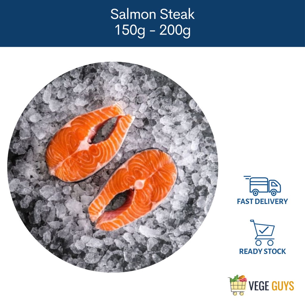 Lowest Price | Frozen Atlantic Salmon Steak 150g - 200g