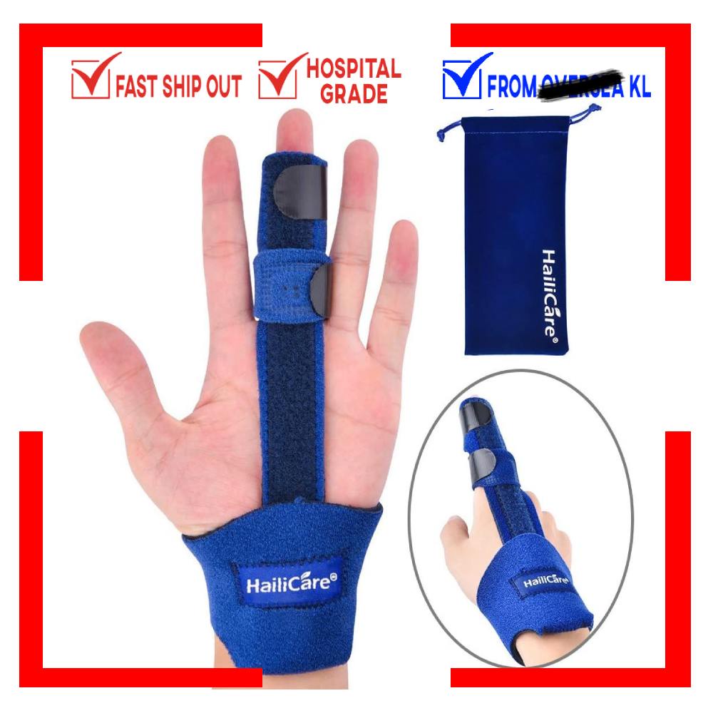 HailiCare Finger Extension Splint Trigger Finger Mallet Finger Knuckle Immobilization Fractures Stenosing Tenosynovitis