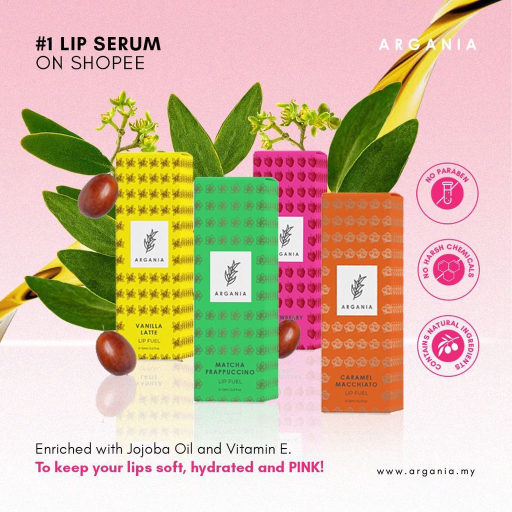 ARGANIA LIP FUEL (LIP OIL) | Shopee Malaysia